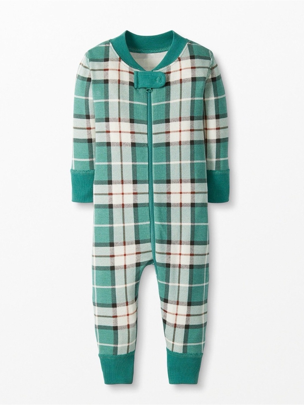 Hanna Andersson Teal Plaid Zip Sleep Sack